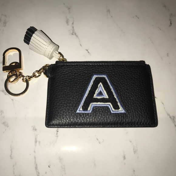 tory burch initial card case